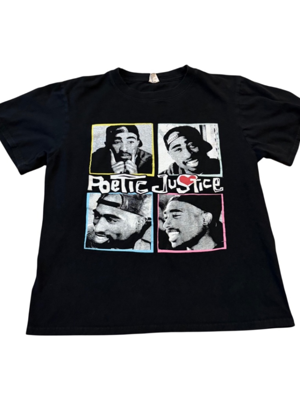 Tupac 2Pac Shakur Poetic Justice Vintage Retro T-shirt